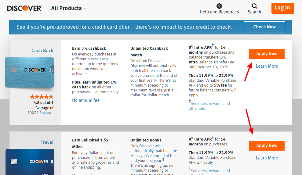 Discover Credit Card Apply