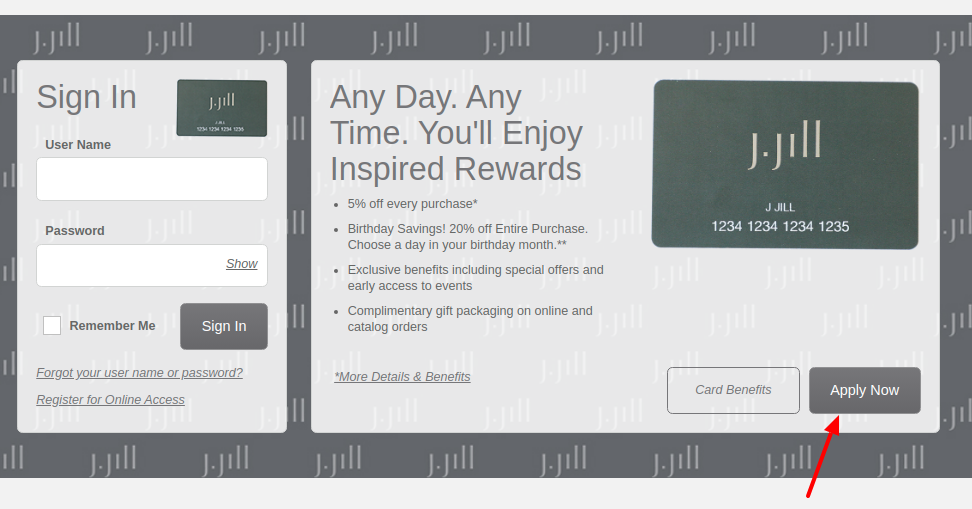 J Jill Credit Card Apply