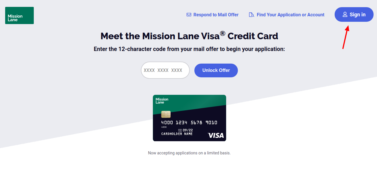 MissionLane Credit Card Login