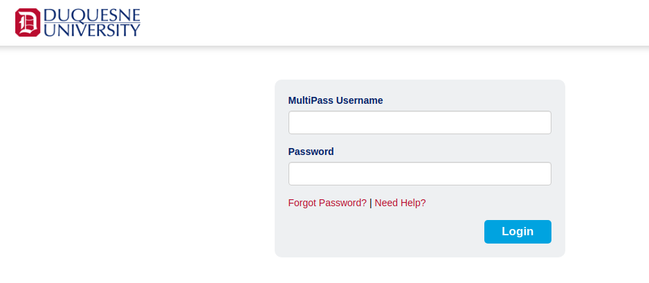 Duquesne University Login