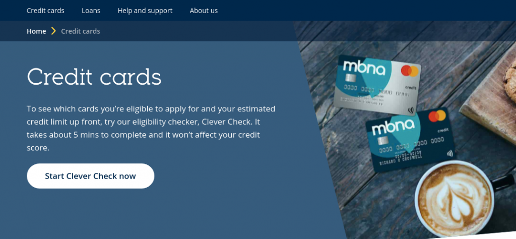 mbna credit card