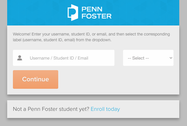 penn foster student login