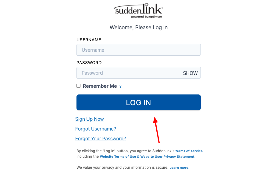 suddenlink login