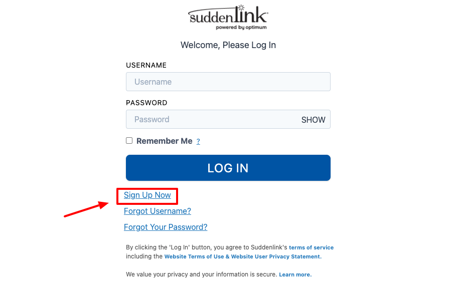 suddenlink sign up