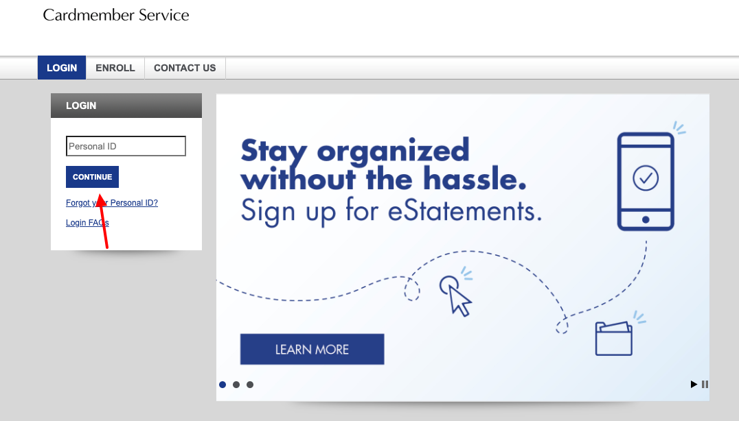 elan credit card login