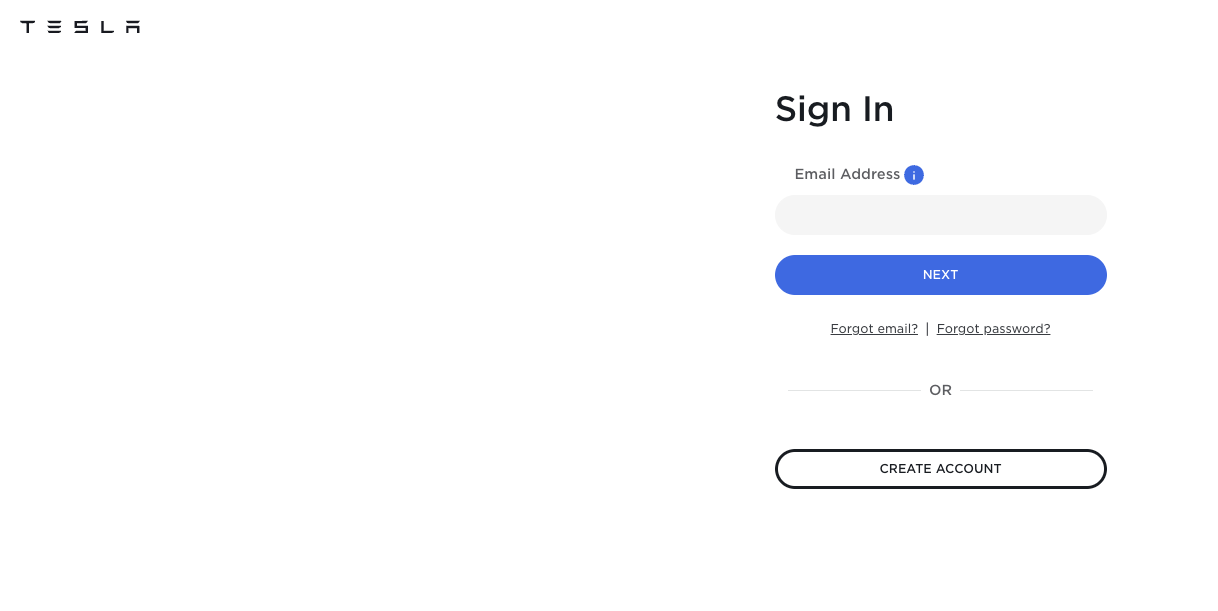 tesla sso login