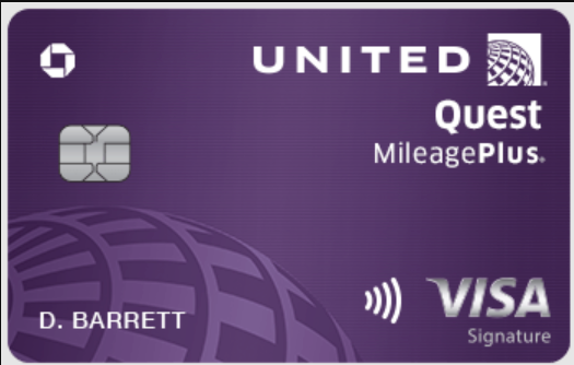 united quest mileage plus card
