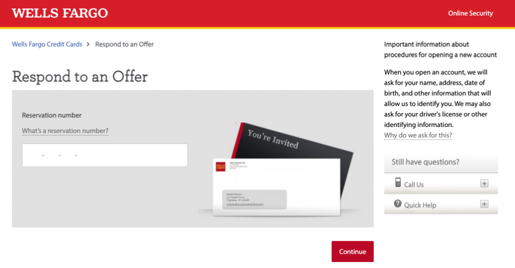 wells fargo credit card