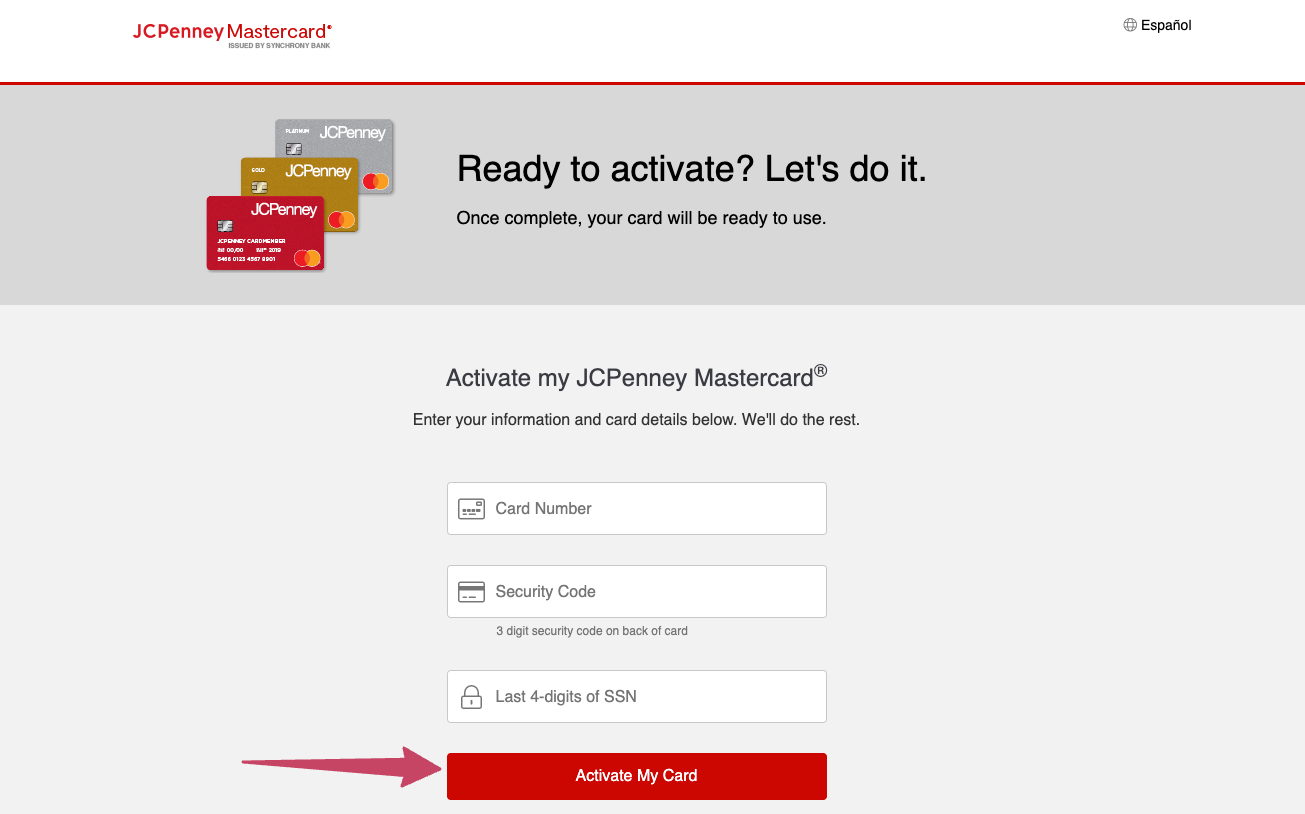 jcpenny card activation