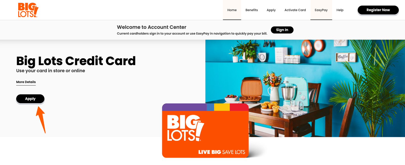 Big Lots Credit Card Apply