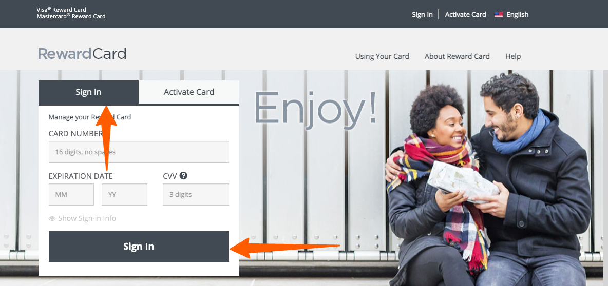 Visa Rewards Card Login