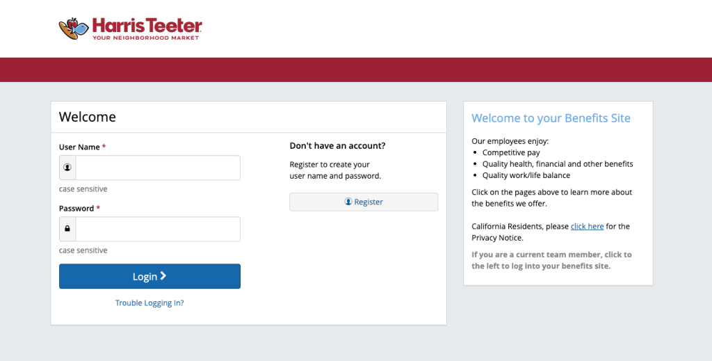 harris teeter employee login guide